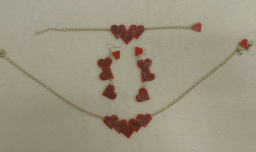 Černo červená srdce