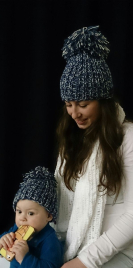 Dětská modrá čepice